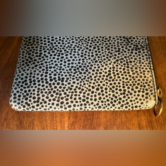 Madewell Leather and Calf Hair Animal Print Clutch - Picture 5 of 10